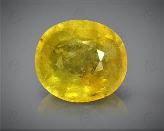 Natural Heated & Treated Yellow Sapphire Certified 5.04 (CTS) ( 88611 )